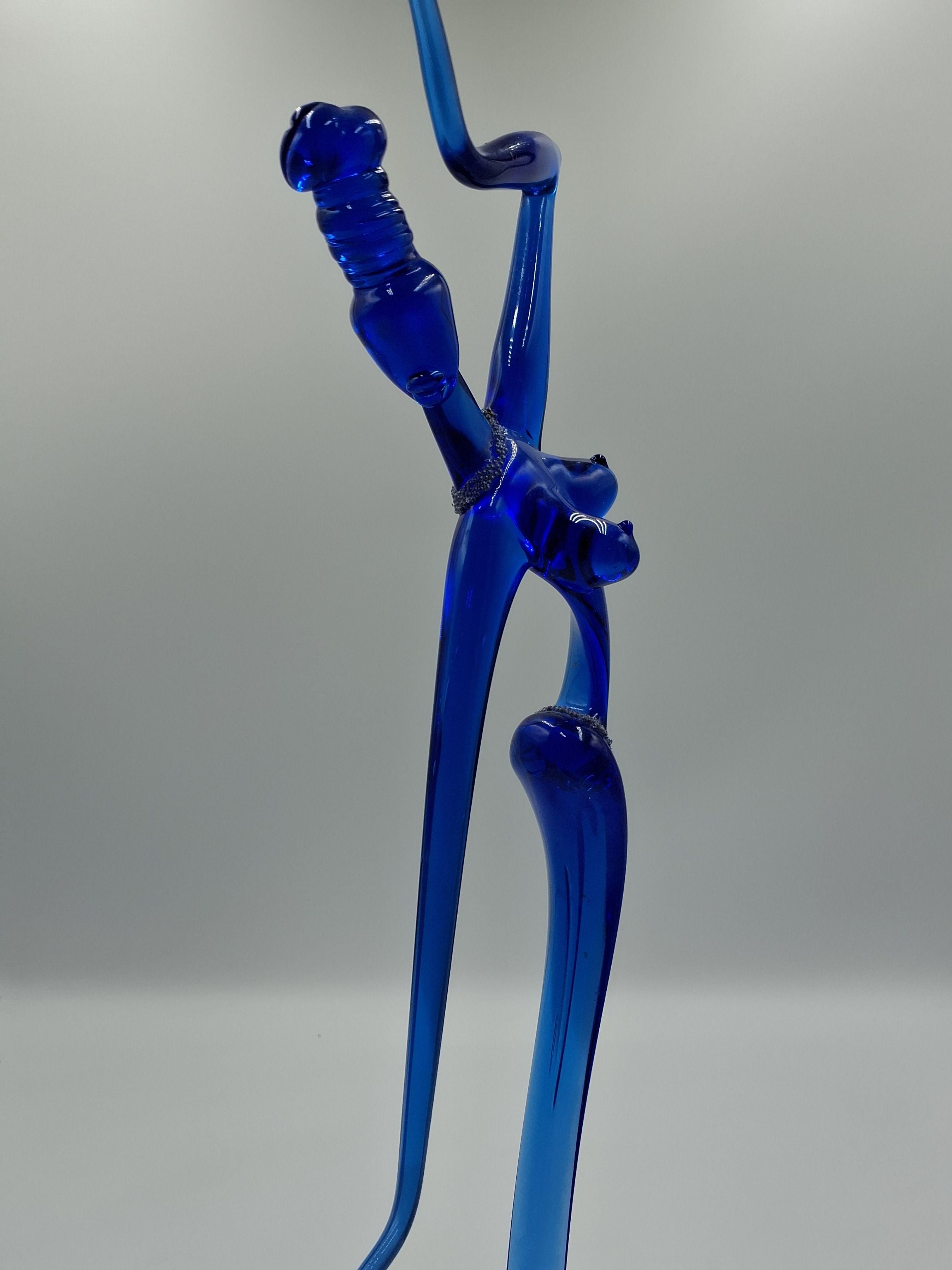 Böhmisk håndlavet glas figur
